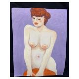 Signed oil on paper painting by Elbert Price