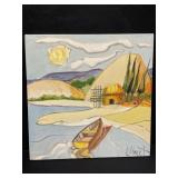 Signed oil on canvas painting by Elbert Price