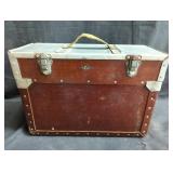Vintage leather and aluminum and travel case