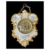 Vintage porcelain hanging clock