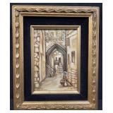 Signed and framed oil on canvas painting