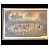 Framed Nguyen Thanh Le-style watercolor