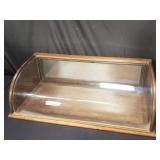 Antique curved glass counter top display