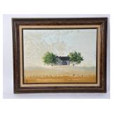 Framed signed oil on canvas