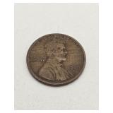 1909-S Lincoln wheat penny coin