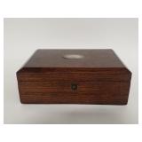 Oak and silver jewelry box