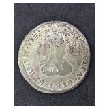 1819 Bolivia Silver Reals PTS PJ Coin weighing