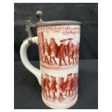 Vintage German lidded stein