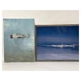 Signed oil on board & framed print