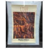 "Western Airlines" aviation poster prints