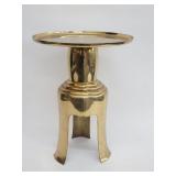Vintage Japanese brass ikebana pedestal stand