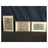 Three antique trade card advertisings