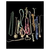 Lot of costume jewelry necklaces