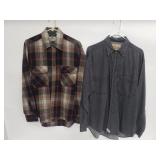 Pair of button up shirts