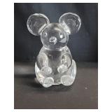 Signed crystal bear