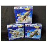 3 Corgi die-cast model airplanes
