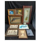 Group of prints, lithographs, watercolor, etc.