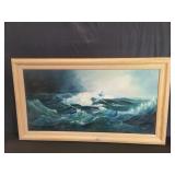 Signed Slater oil painting on canvas