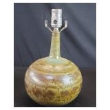 Mid century pottery table lamp