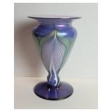Abelman signed studio art glass vase