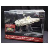 Star Wars Millennium Falcon night glow alarm clock