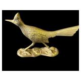 Vintage brass roadrunner figurine