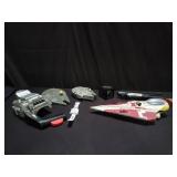 Star Wars space ships, wrist watch, etc.