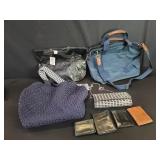 Box of miscellaneous purses and wallets