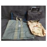 Vintage military and computer bags