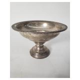 Sterling silver weighted compote