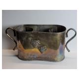 Silver plate double wine cooler