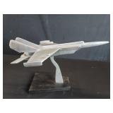 Vintage machined aluminum desk top model F-15