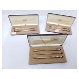 Vintage 10k gold filled Cross pen and pencil sets