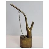 Vintage Chinese brass opium pipe