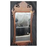 Chippendale style mahogany mirror