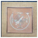 David Villasenor signed on verso sand painting