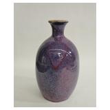 Purple glaze pottery vase