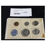 1957 silver proof set of 5 coins