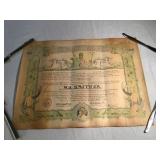 1944 WW2 USS Saginaw Bay war certificate