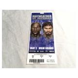 Mayweather vs. Pacquiao boxing ticket rare