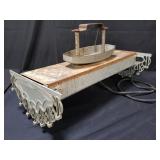 Vintage aluminum light fixture by Grand co.