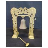 Vintage Chinese brass dragon bell