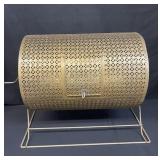 Vintage brass raffle drum
