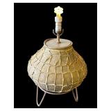 Vintage Native American-style pottery lamp