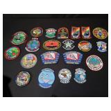 Vintage patches including USS Ranger final