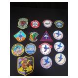 Collection of mixed military patches