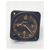 WW2-Era Elgin 8 day aircraft cockpit clock in