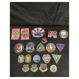 Group of military patches