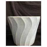 Mid century blue glazed ceramic Bauer swirl