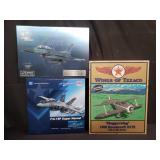 3 die cast model airplanes